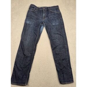 Banana Republic Men's Straight Fit Dark Wash Jeans Size 32x30 (tag says 32x32)